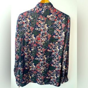 Zara silk button up| Sz. Large